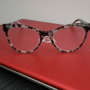 Authentic Prada VPR 05W Blue Tortoise Cat Eye Eyeglass Frames - 53mm | MSRP $309